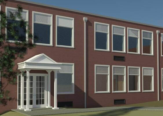 Warrenton middle school BIM rendering