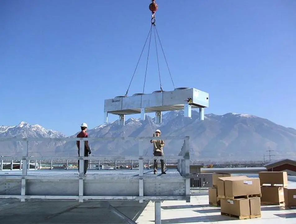 Rooftop Dry cooler install