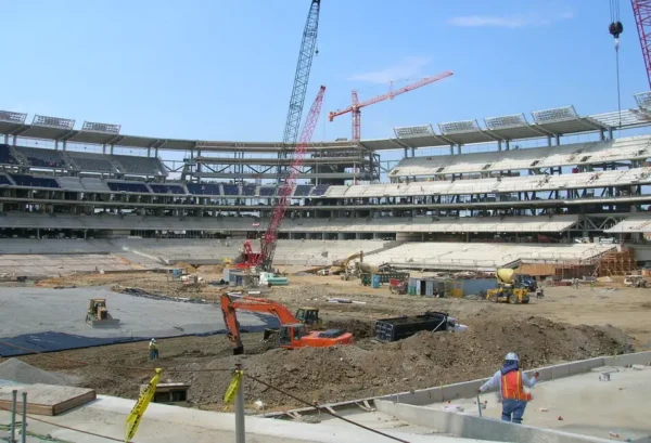 Nationals stadium under construction