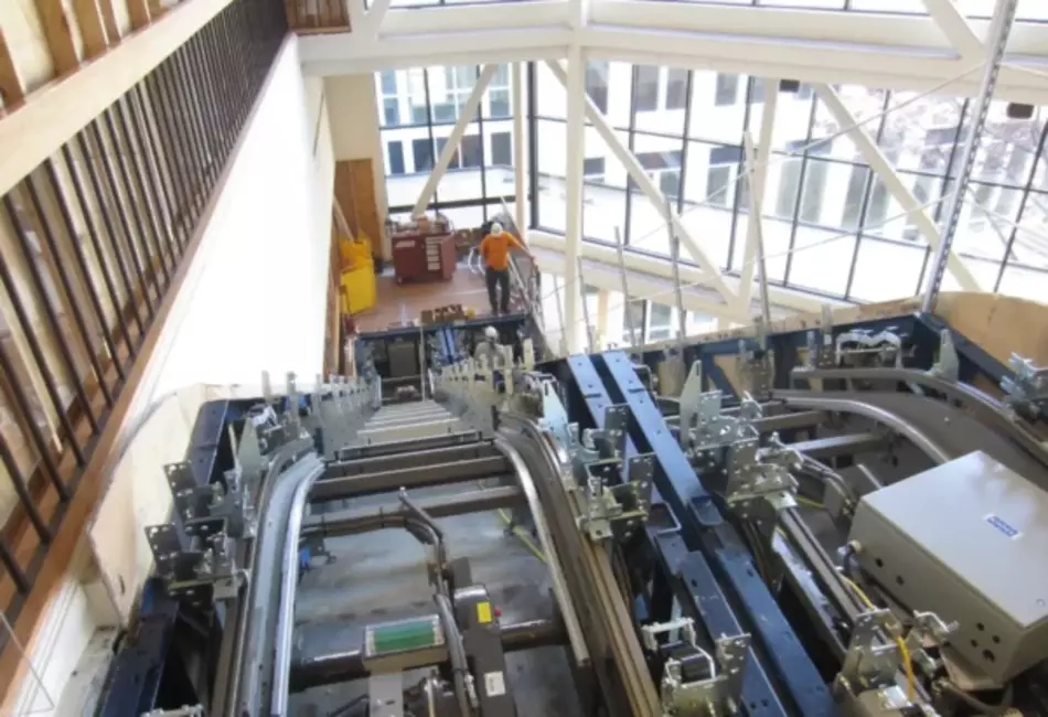 Jenning escalators under construction
